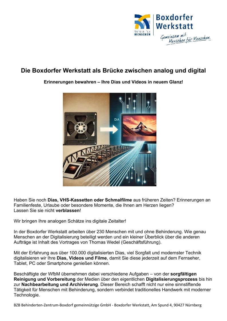 Brücken Dia - Digital