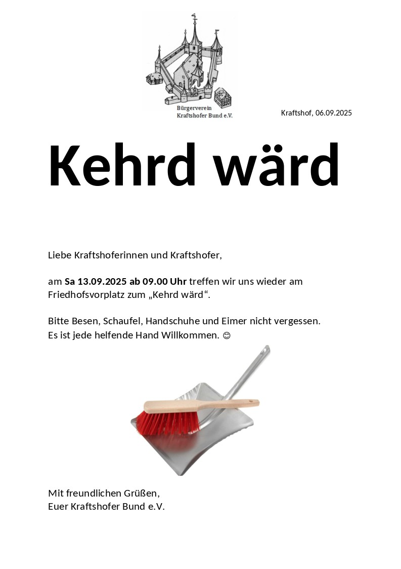 Kehrd wärd 13.09.2025